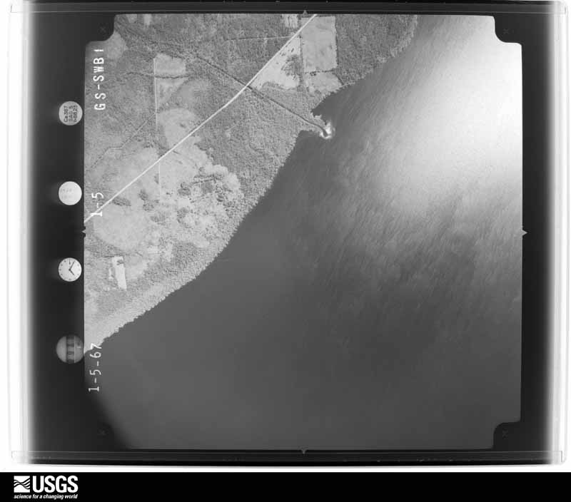 U.S. Geological Survey aerial photograph, 1967-01-05, scale 1:20500