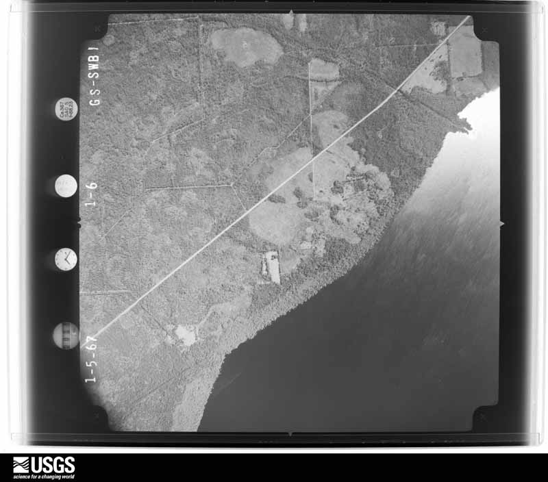 U.S. Geological Survey aerial photograph, 1967-01-05, scale 1:20500
