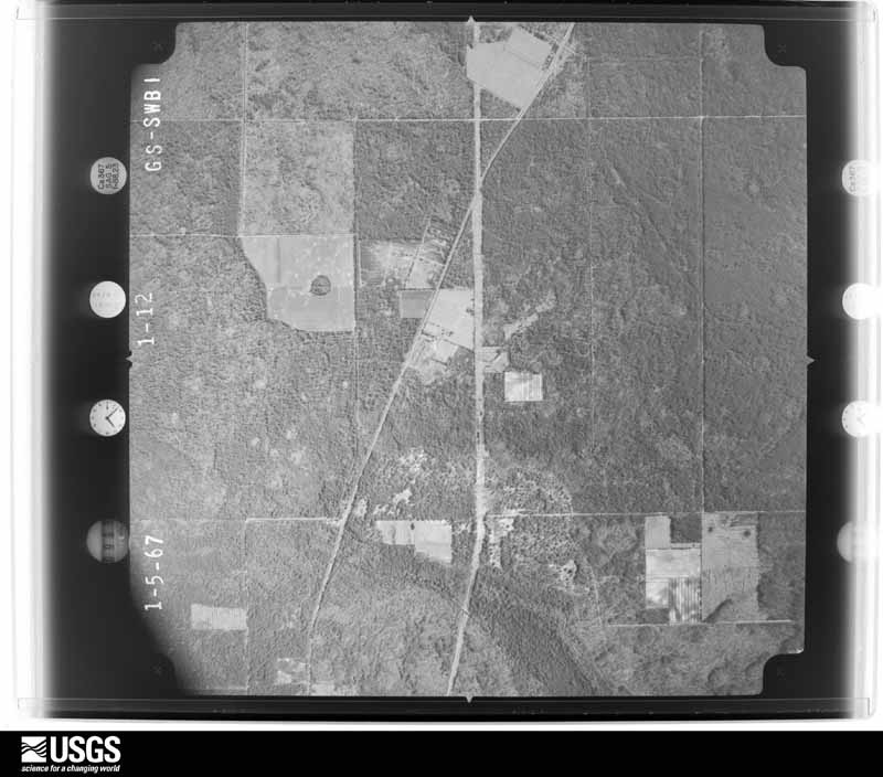 U.S. Geological Survey aerial photograph, 1967-01-05, scale 1:20500