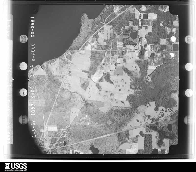 U.S. Geological Survey aerial photograph, 1967-01-05, scale 1:20500