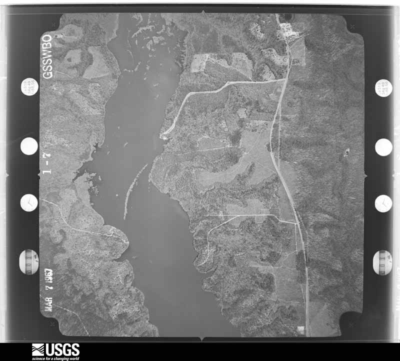U.S. Geological Survey aerial photograph, 1967-03-07, scale 1:20500