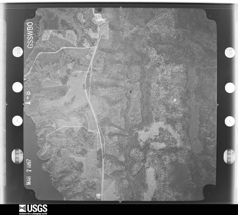 U.S. Geological Survey aerial photograph, 1967-03-07, scale 1:20500