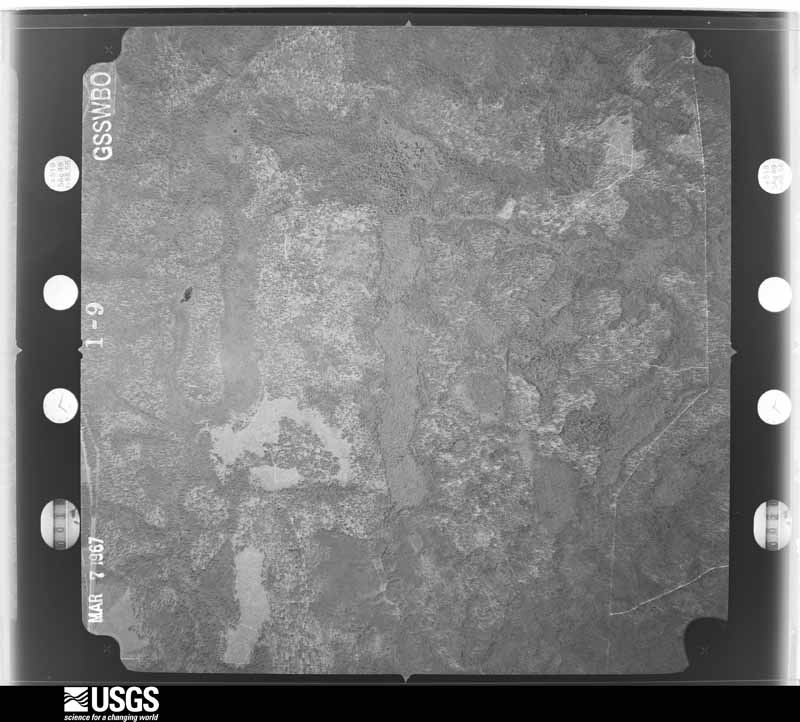 U.S. Geological Survey aerial photograph, 1967-03-07, scale 1:20500