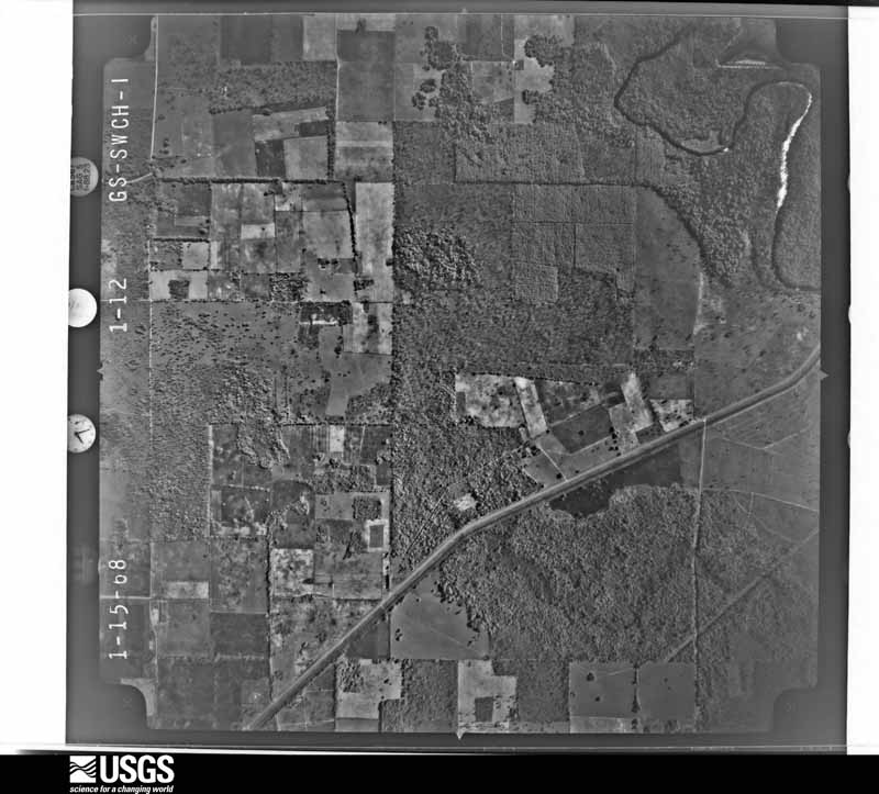 U.S. Geological Survey aerial photograph, 1968-01-15, scale 1:20500