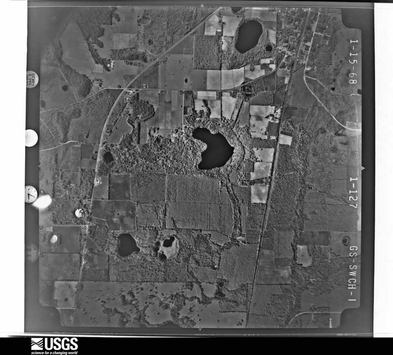 U.S. Geological Survey aerial photograph, 1968-01-15, scale 1:20500