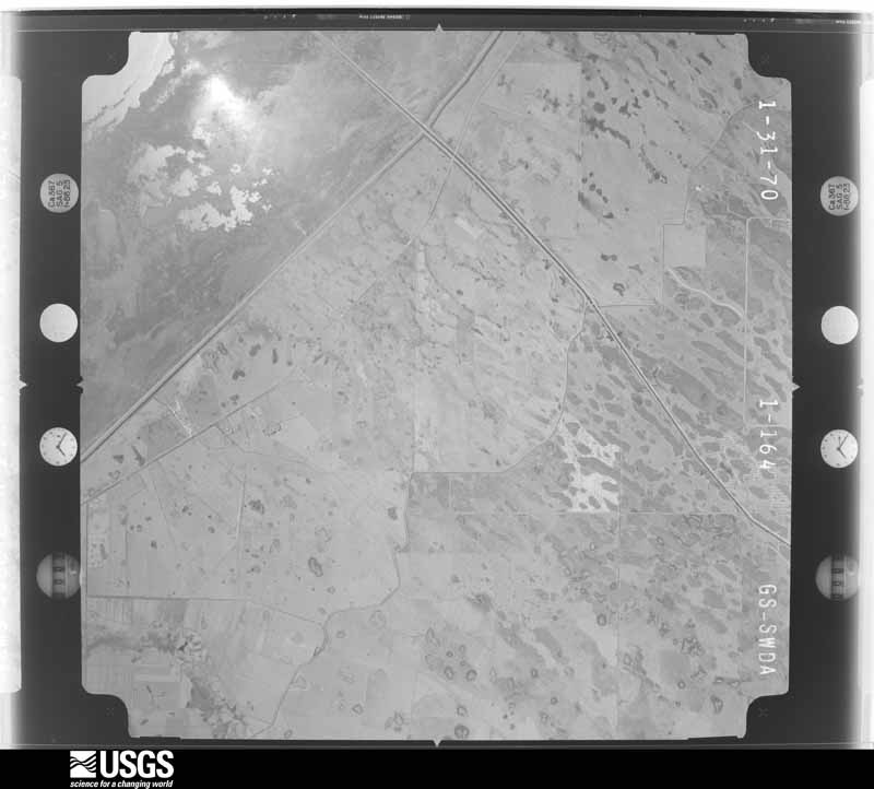 U.S. Geological Survey aerial photograph, 1970-01-31, scale 1:59600