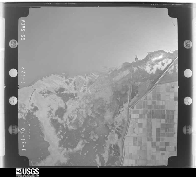 U.S. Geological Survey aerial photograph, 1970-01-31, scale 1:59600