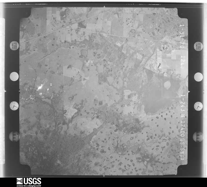 U.S. Geological Survey aerial photograph, 1970-01-31, scale 1:59600