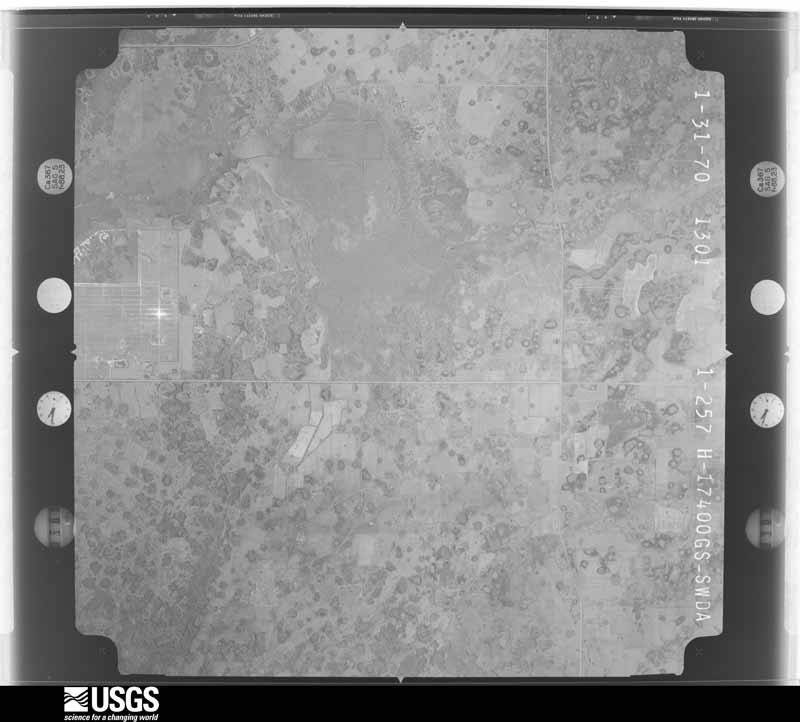 U.S. Geological Survey aerial photograph, 1970-01-31, scale 1:59600