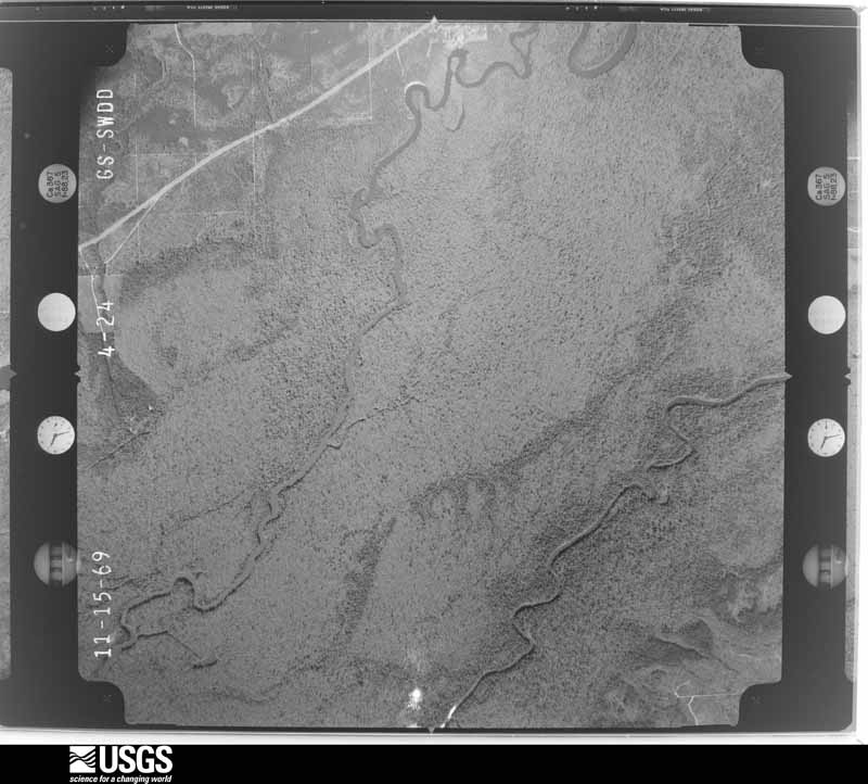 U.S. Geological Survey aerial photograph, 1969-11-15, scale 1:20500
