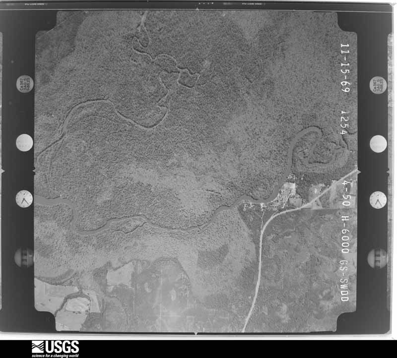 U.S. Geological Survey aerial photograph, 1969-11-15, scale 1:20500
