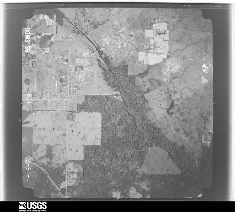 U.S. Geological Survey aerial photograph, 1970-01-08, scale 1:20500