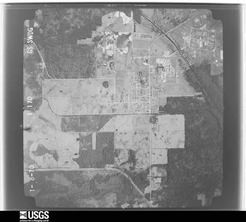 U.S. Geological Survey aerial photograph, 1970-01-08, scale 1:20500