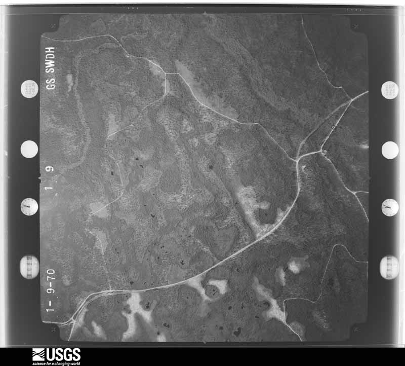 U.S. Geological Survey aerial photograph, 1970-01-09, scale 1:20500
