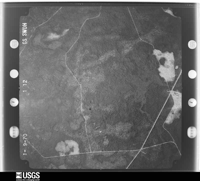 U.S. Geological Survey aerial photograph, 1970-01-09, scale 1:20500