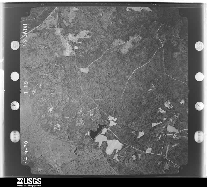 U.S. Geological Survey aerial photograph, 1970-01-09, scale 1:20500