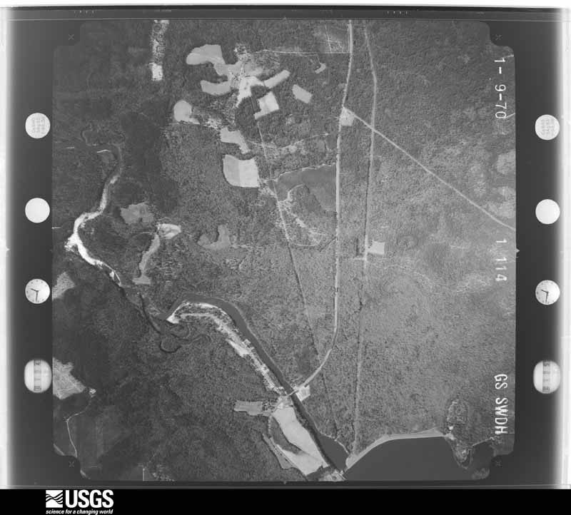 U.S. Geological Survey aerial photograph, 1970-01-09, scale 1:20500