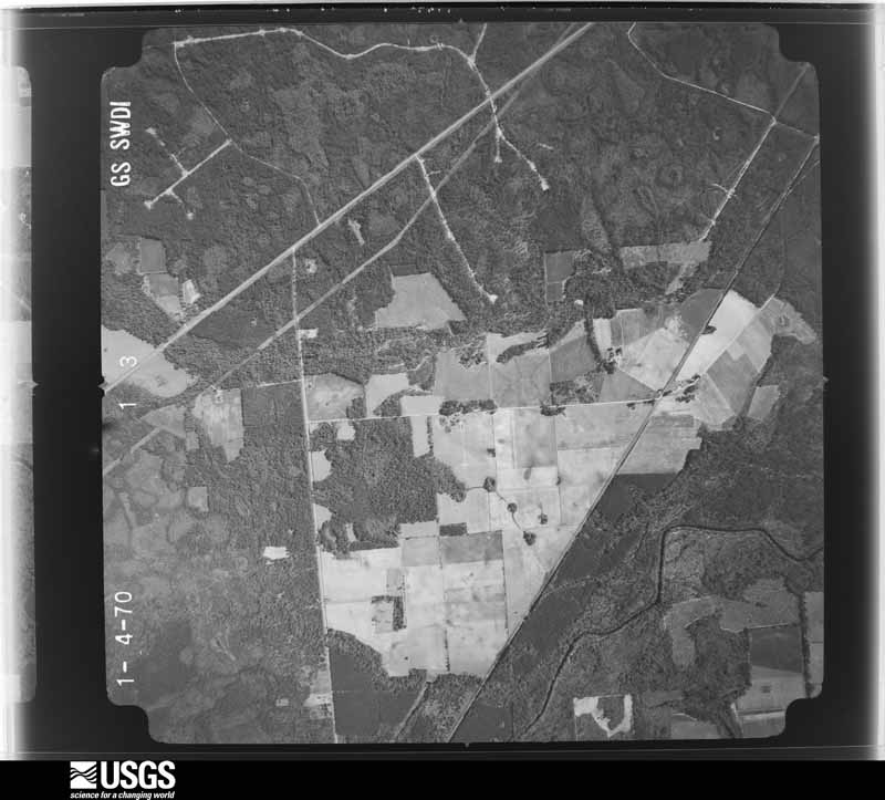 U.S. Geological Survey aerial photograph, 1970-01-04, scale 1:20500