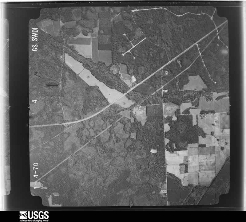 U.S. Geological Survey aerial photograph, 1970-01-04, scale 1:20500