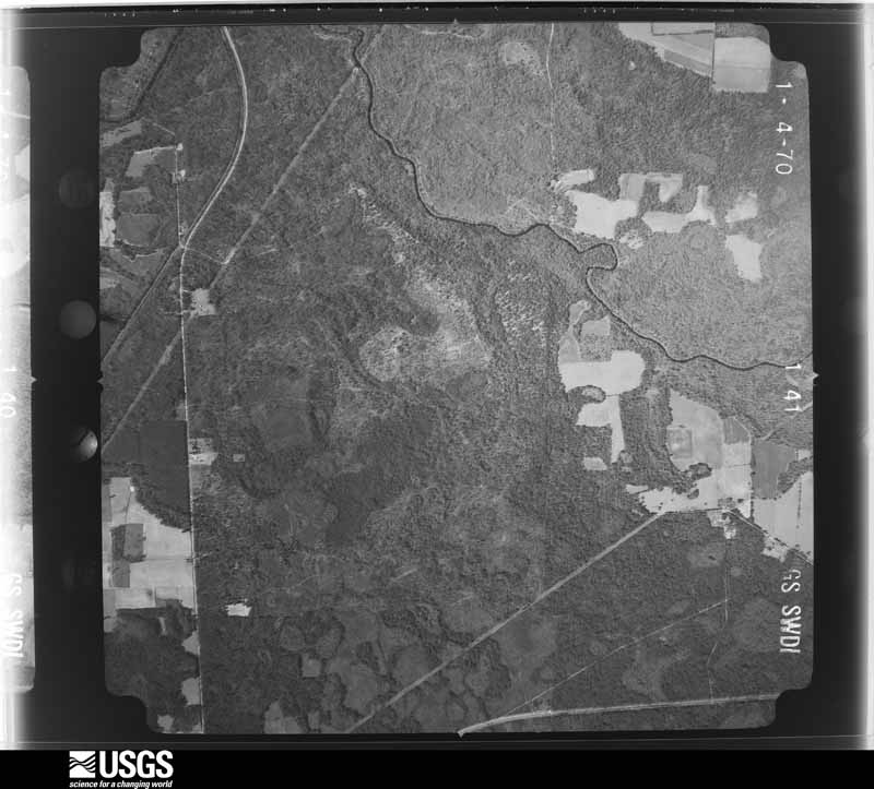 U.S. Geological Survey aerial photograph, 1970-01-04, scale 1:20500