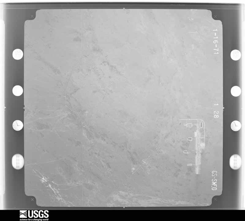 U.S. Geological Survey aerial photograph, 1971-01-16, scale 1:82200
