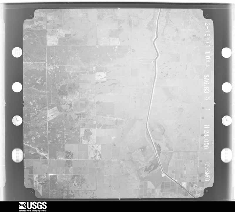 U.S. Geological Survey aerial photograph, 1971-02-15, scale 1:82200