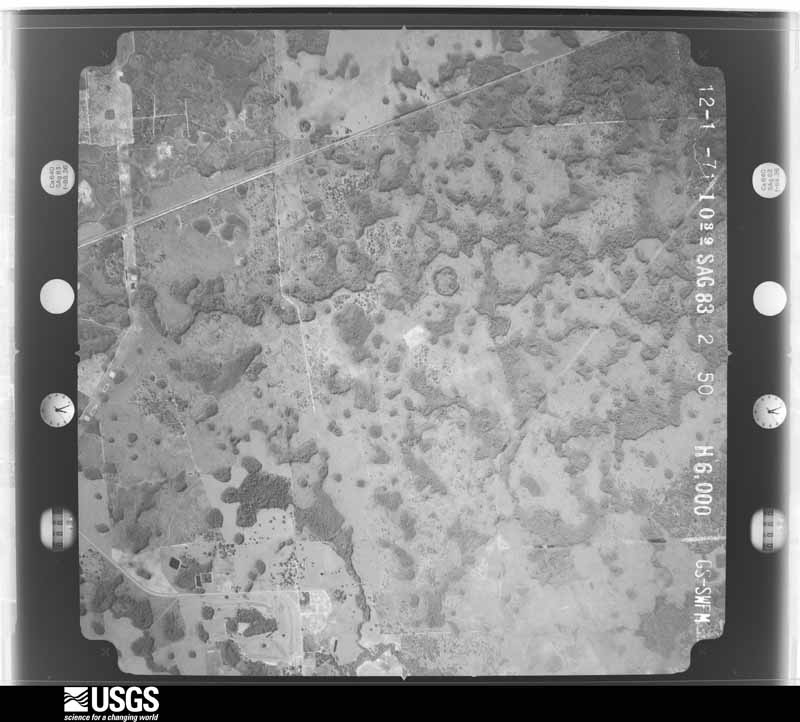 U.S. Geological Survey aerial photograph, 1971-12-01, scale 1:20500