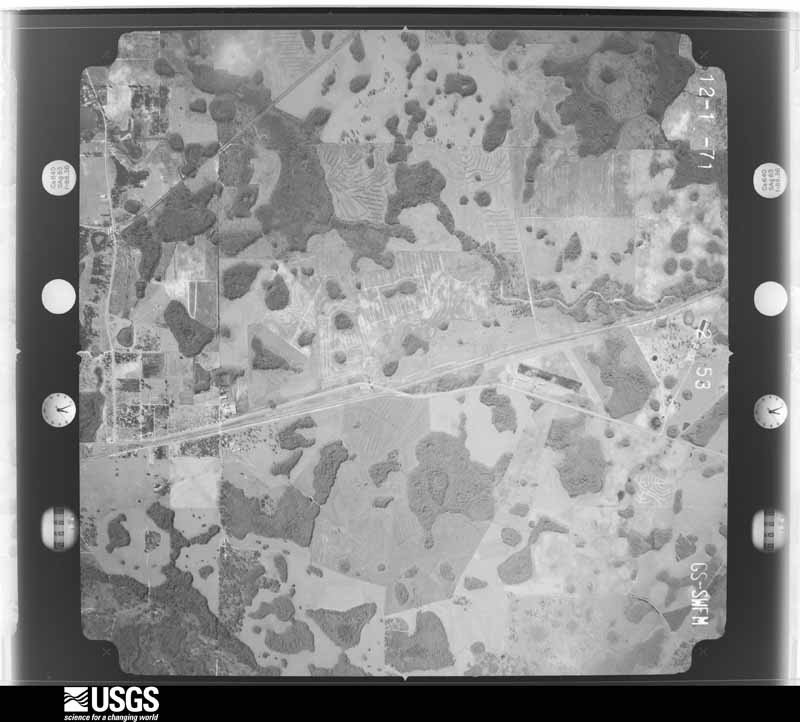 U.S. Geological Survey aerial photograph, 1971-12-01, scale 1:20500