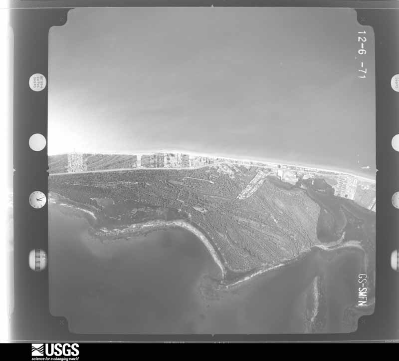 U.S. Geological Survey aerial photograph, 1971-12-06, scale 1:21000