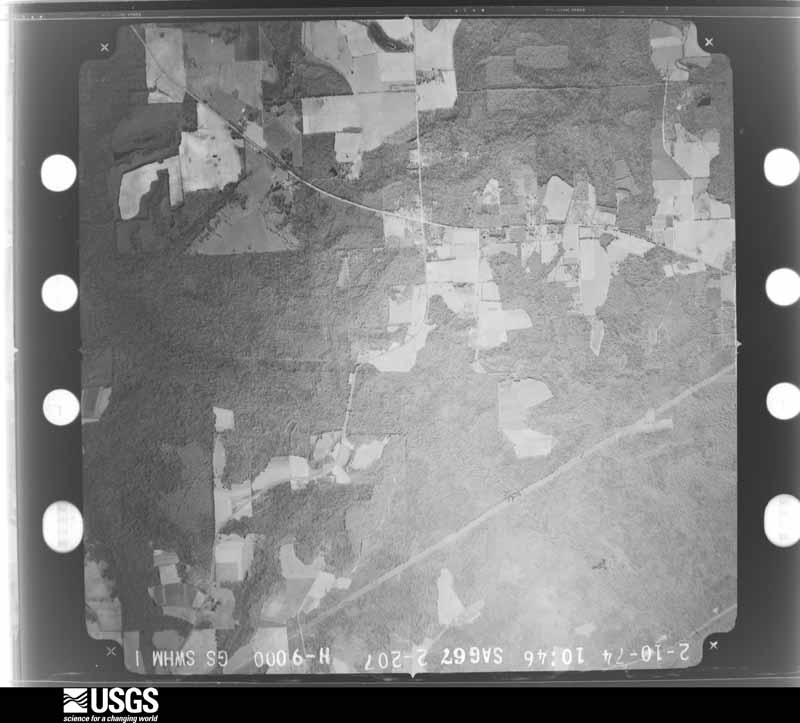 U.S. Geological Survey aerial photograph, 1974-02-01, scale 1:30800