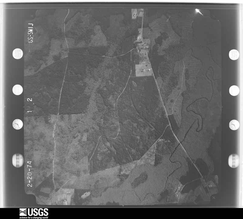 U.S. Geological Survey aerial photograph, 1974-04-07, scale 1:20500