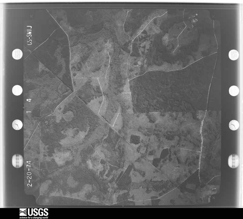 U.S. Geological Survey aerial photograph, 1974-04-07, scale 1:20500