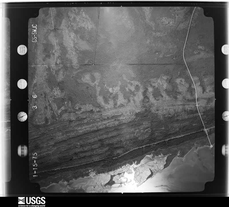 U.S. Geological Survey aerial photograph, 1975-02-01, scale 1:20500