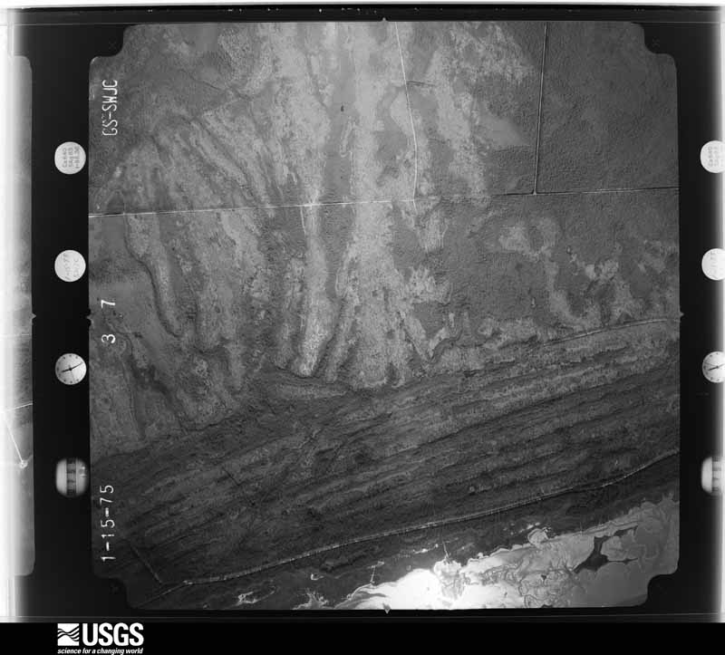 U.S. Geological Survey aerial photograph, 1975-02-01, scale 1:20500