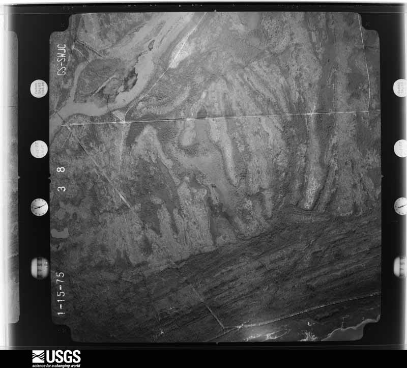 U.S. Geological Survey aerial photograph, 1975-02-01, scale 1:20500