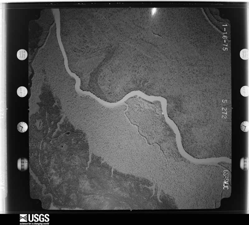 U.S. Geological Survey aerial photograph, 1975-02-01, scale 1:20500