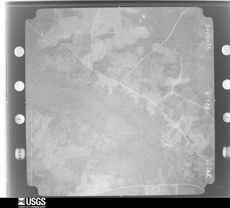 U.S. Geological Survey aerial photograph, 1975-02-01, scale 1:20500