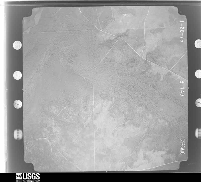 U.S. Geological Survey aerial photograph, 1975-02-01, scale 1:20500