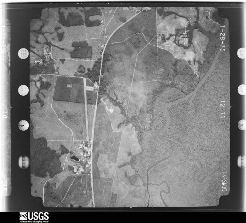U.S. Geological Survey aerial photograph, 1975-02-01, scale 1:20500