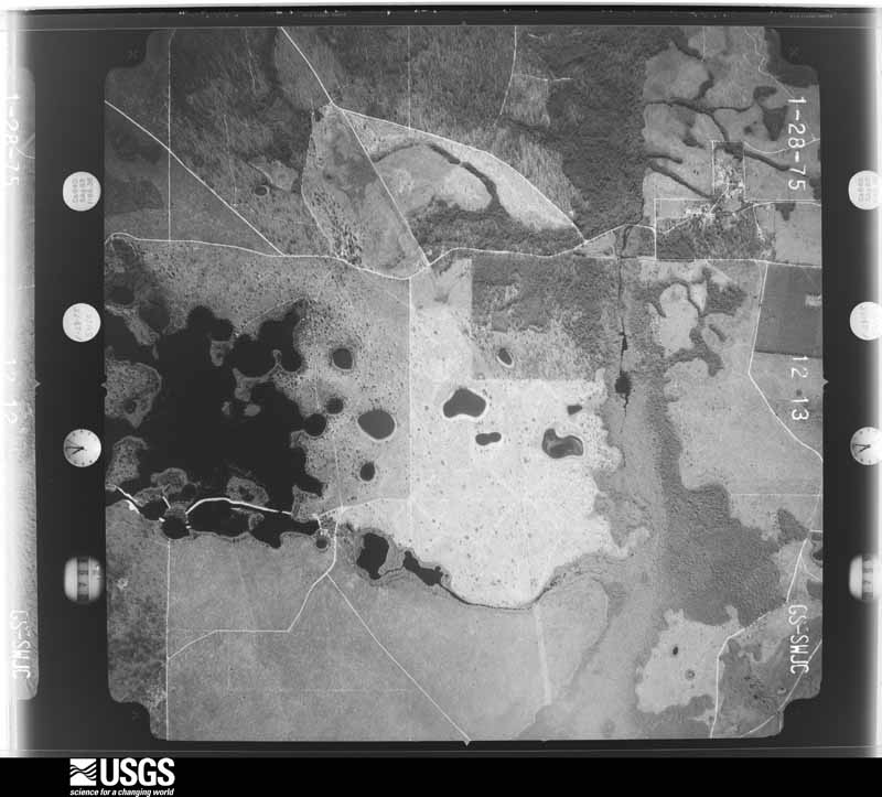 U.S. Geological Survey aerial photograph, 1975-02-01, scale 1:20500