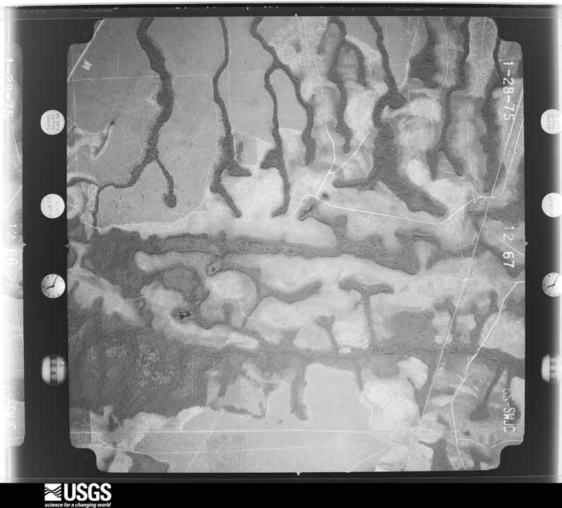U.S. Geological Survey aerial photograph, 1975-02-01, scale 1:20500