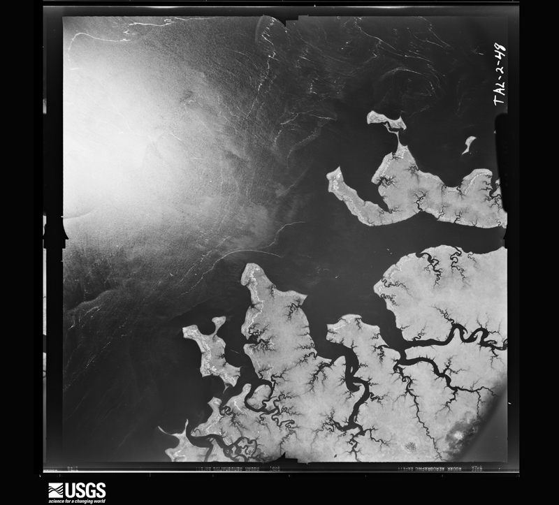 U.S. Geological Survey aerial photograph, 1948-10-18, scale 1:60000