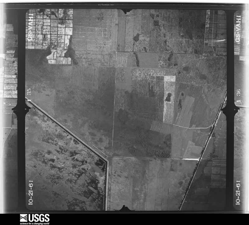 U.S. Geological Survey aerial photograph, 1961-10-21, scale 1:24000