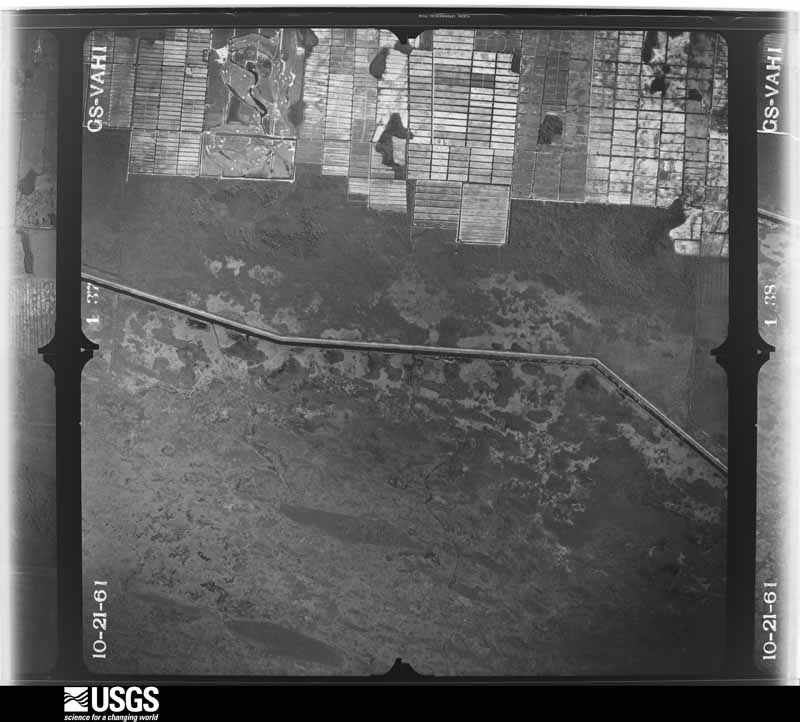 U.S. Geological Survey aerial photograph, 1961-10-21, scale 1:24000
