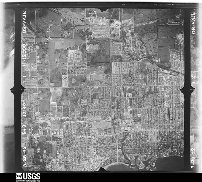 U.S. Geological Survey aerial photograph, 1962-03-28, scale 1:24000