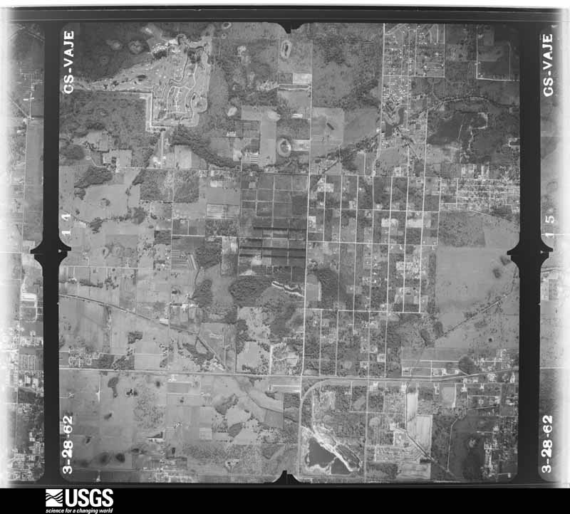 U.S. Geological Survey aerial photograph, 1962-03-28, scale 1:24000