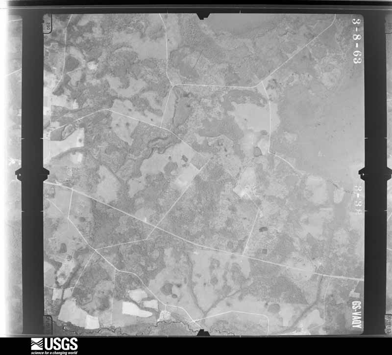 U.S. Geological Survey aerial photograph, 1963-03-08, scale 1:24000