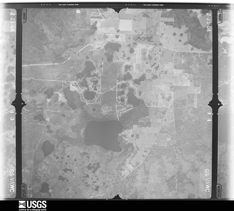 U.S. Geological Survey aerial photograph, 1964-02-21, scale 1:24000
