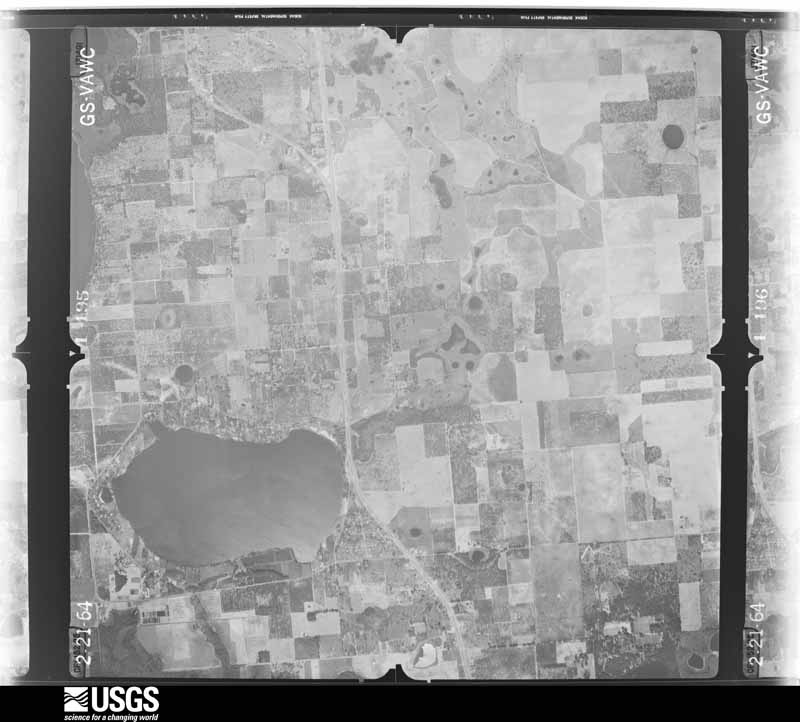 U.S. Geological Survey aerial photograph, 1964-02-21, scale 1:24000