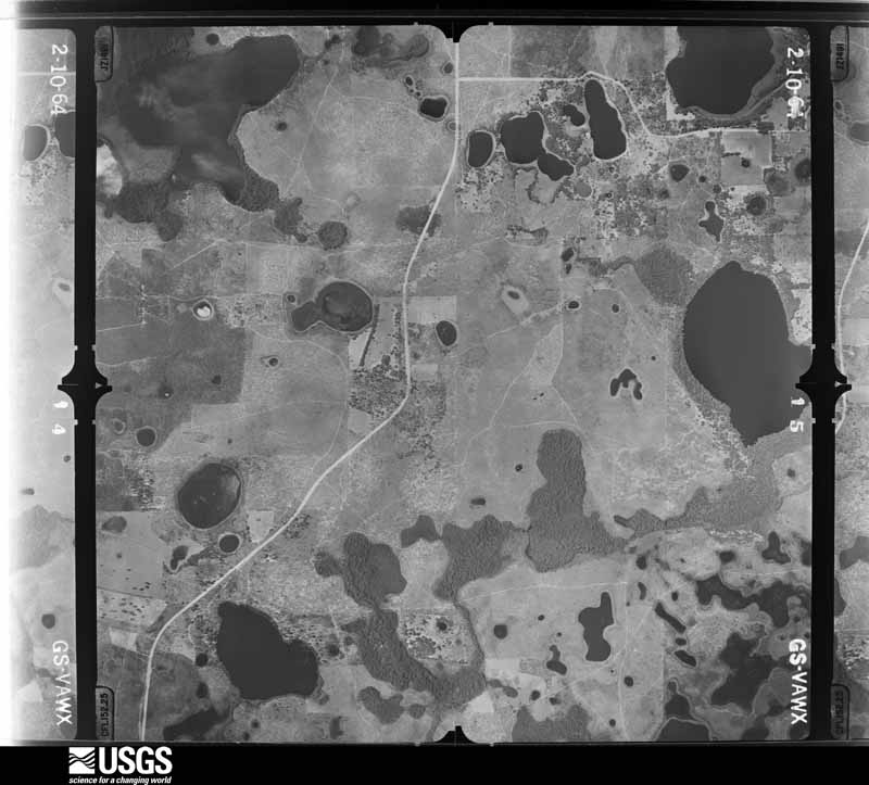 U.S. Geological Survey aerial photograph, 1964-02-10, scale 1:24000